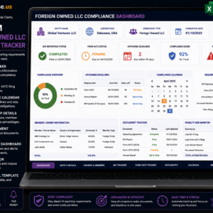 premium foreign owned llc compliance tracker